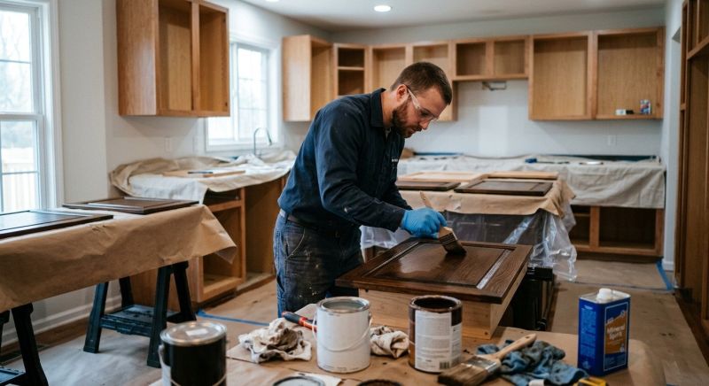 Cabinet Staining Service in Carmel, IN