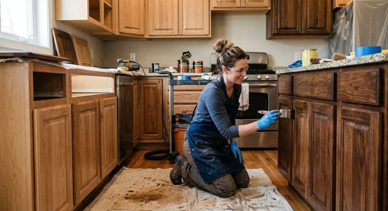 Cupboard Refinishing in Carmel, IN