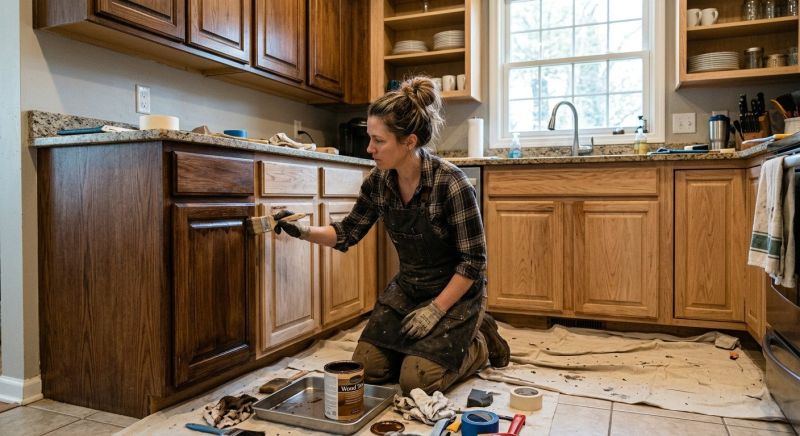 Kitchen Cupboard Refinishing in Carmel, IN